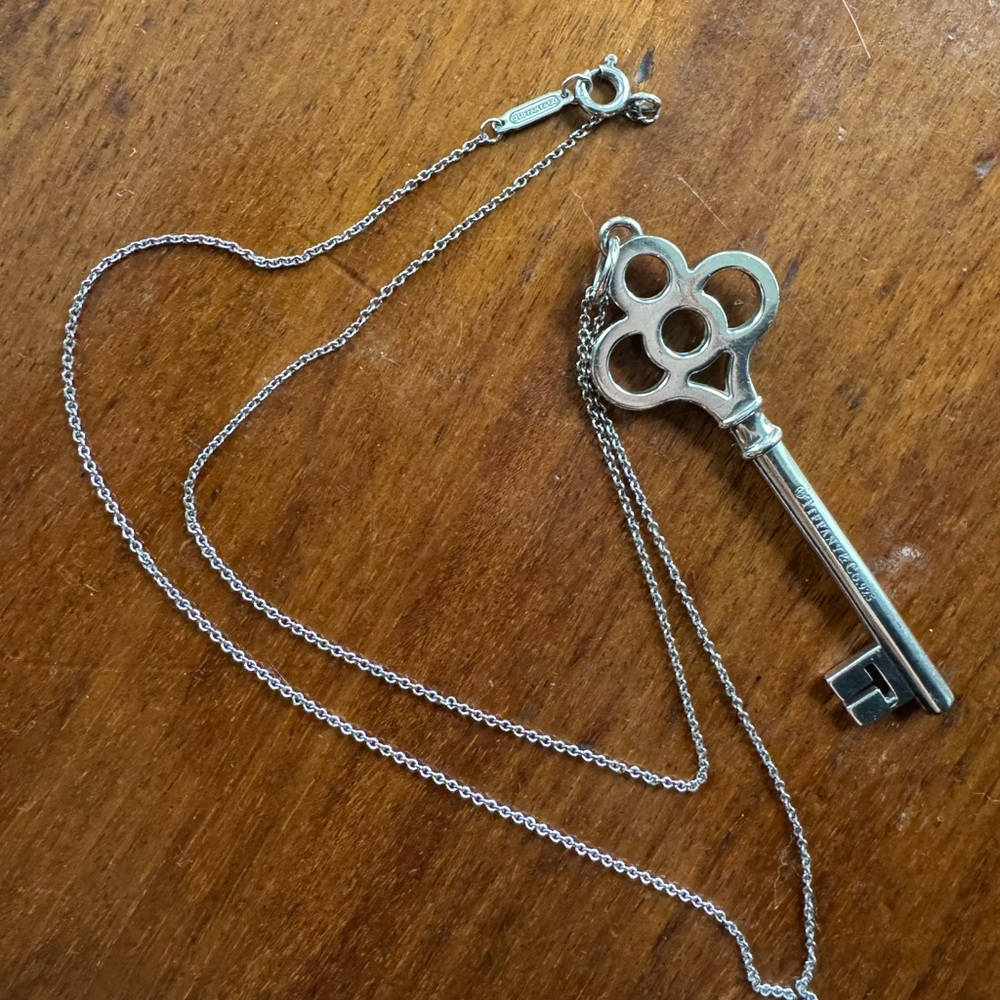Tiffany & Co. Silver Key Necklace